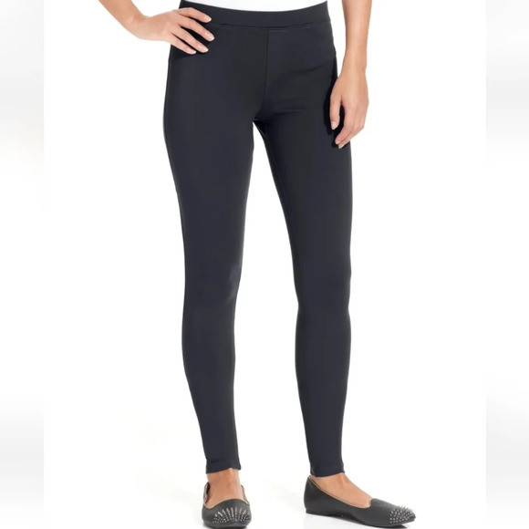 Hue Skinny Fit Sleek Ponte Black Leggings Size Women's XL - Picture 1 of 11